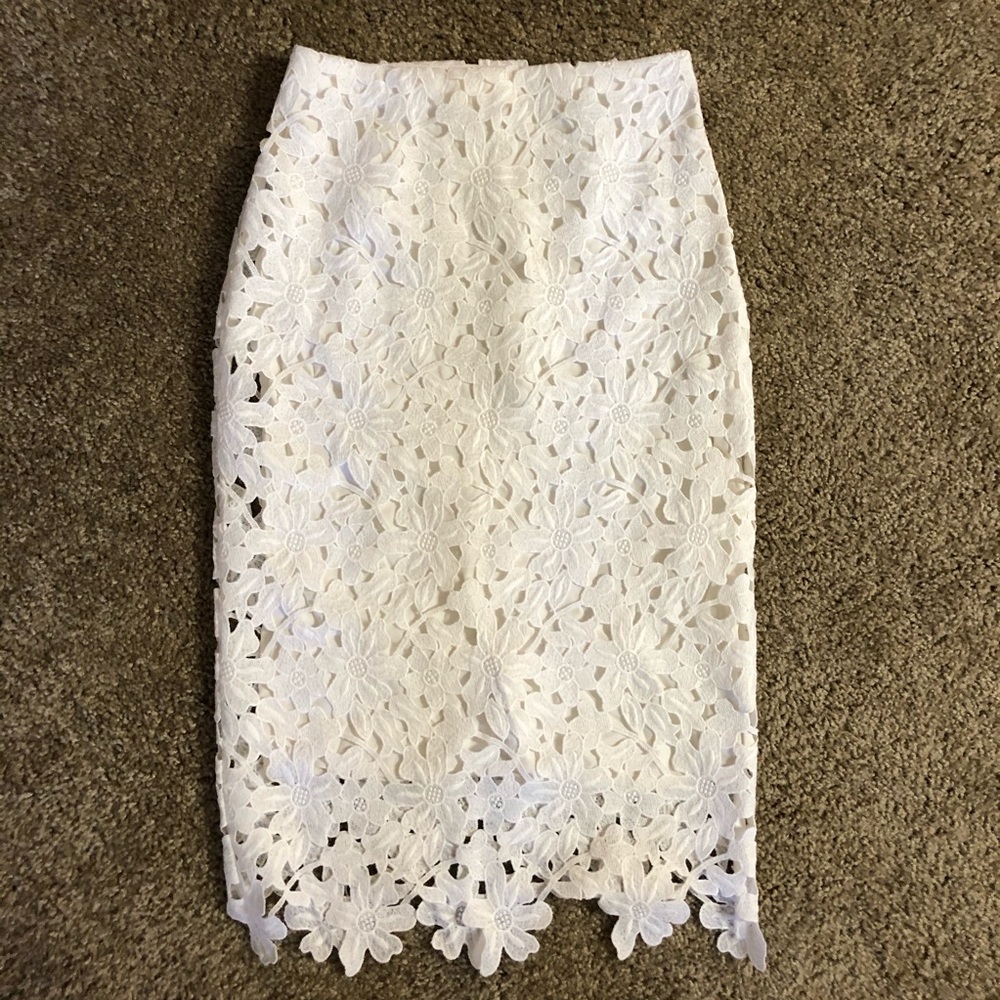 Abercrombie and Fitch lace midi skirt